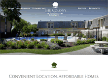 Tablet Screenshot of colonyapartmentsmn.com